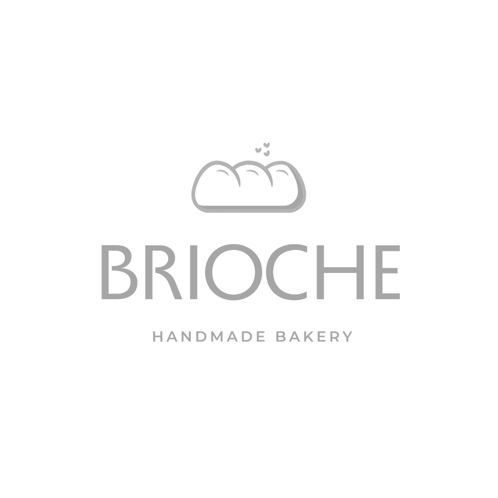 White Black Minimalist Bakery Logo